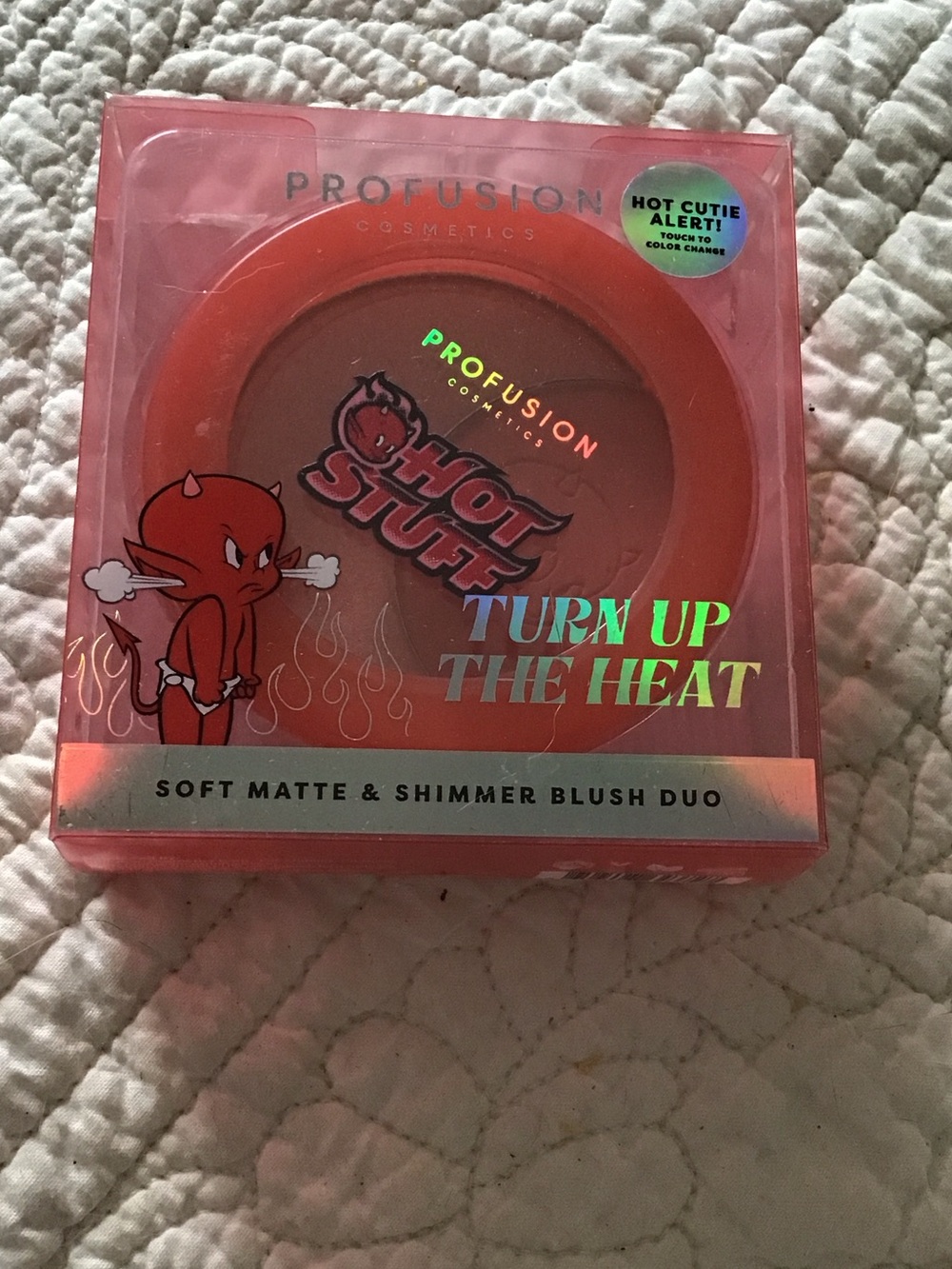 New Profusion Cosmetics Hot Stuff Turn Up The Heat Blush Duo - Red, Orange